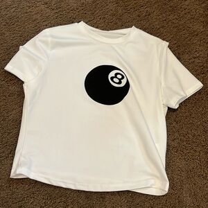 edikted 8 ball baby tee
